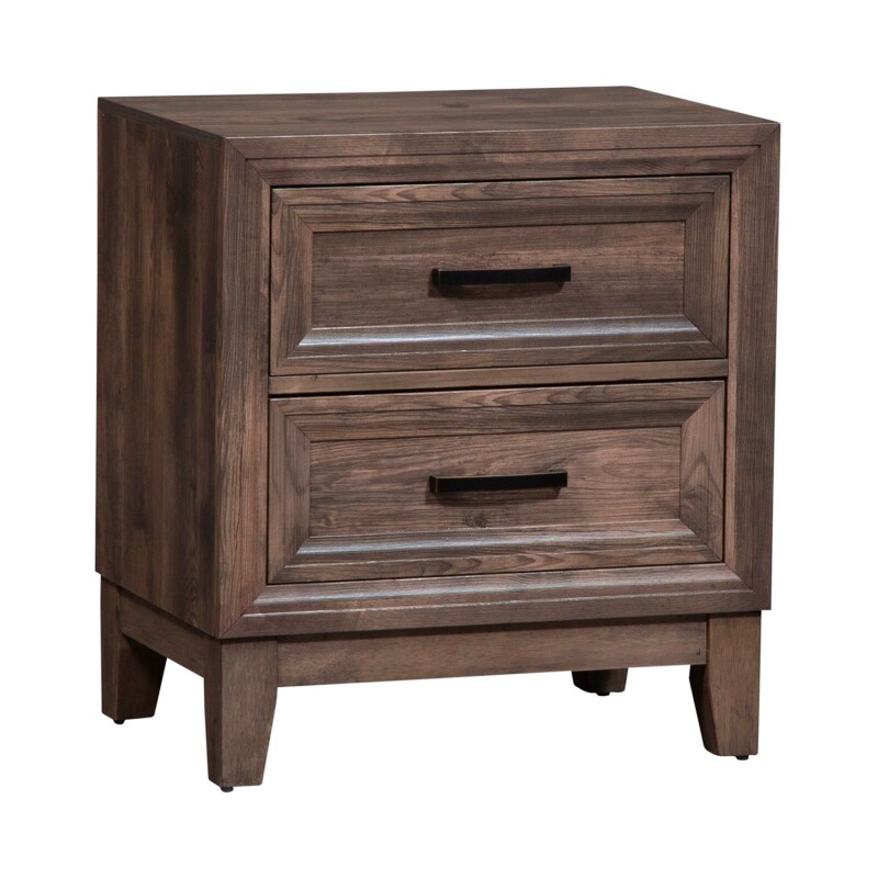 Ridgecrest Queen Storage Bed, Dresser & Mirror, Night Stand 384BRQSBDMN