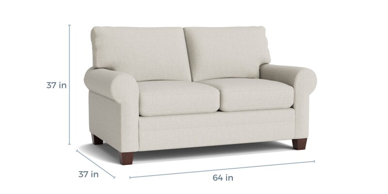 Carolina Roll Arm Loveseat 38514229