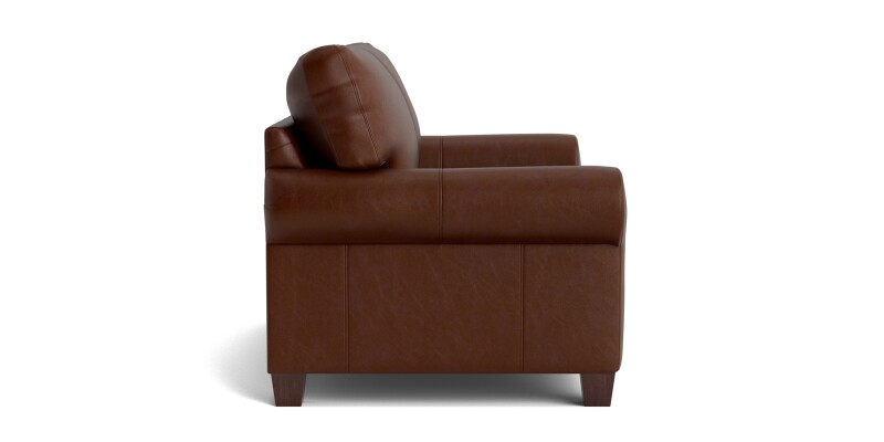 Carolina Leather Roll Arm Loveseat 385142L52