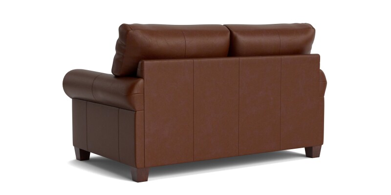 Carolina Leather Roll Arm Loveseat 385142L52
