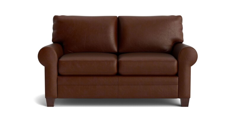 Carolina Leather Roll Arm Loveseat 385142L54