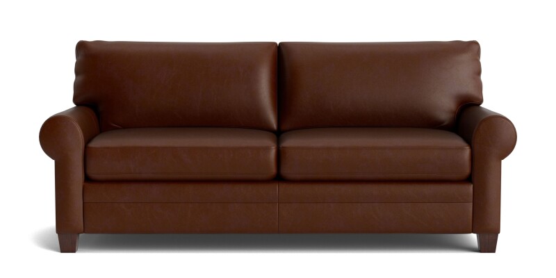 Carolina Leather Roll Arm Sofa 38516QL52