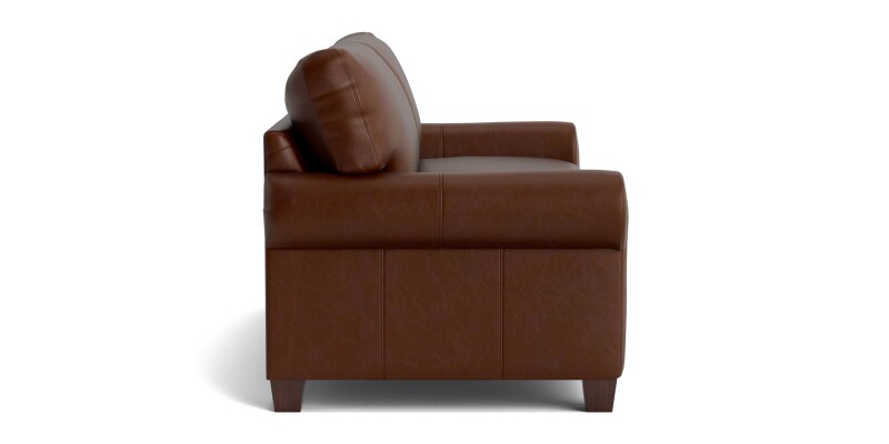 Carolina Leather Roll Arm Sofa 38516QL52