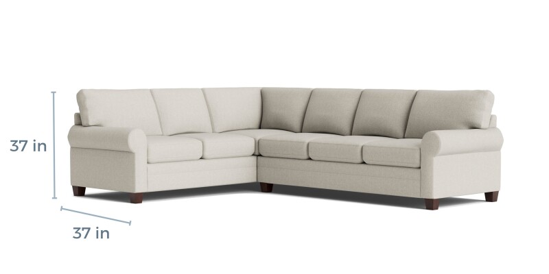 Carolina Roll Arm L-Shaped Sectional 3851LLSECTKIT21