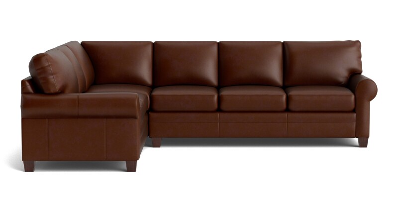 Carolina Leather L-Shaped Roll Arm Sectional 3851LLSECTLKIT56