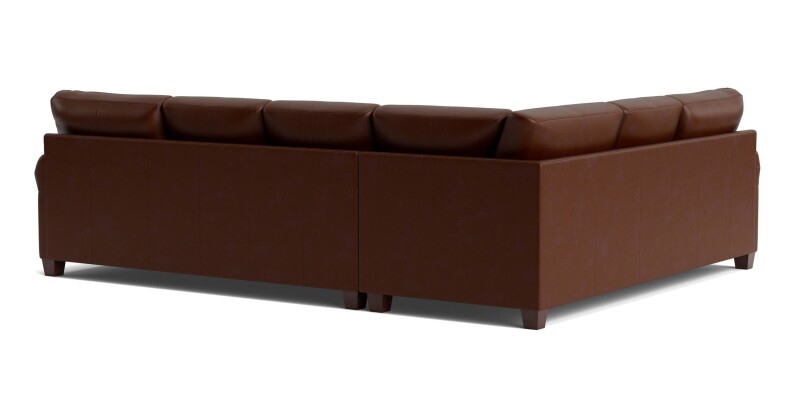 Carolina Leather L-Shaped Roll Arm Sectional 3851LLSECTLKIT57