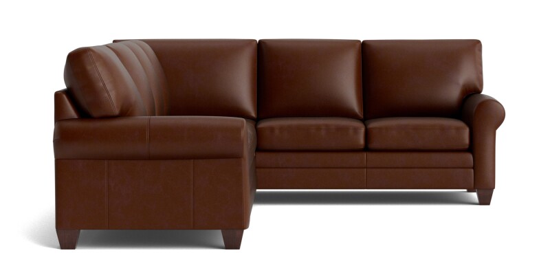 Carolina Leather L-Shaped Roll Arm Sectional 3851LLSECTLRKIT61