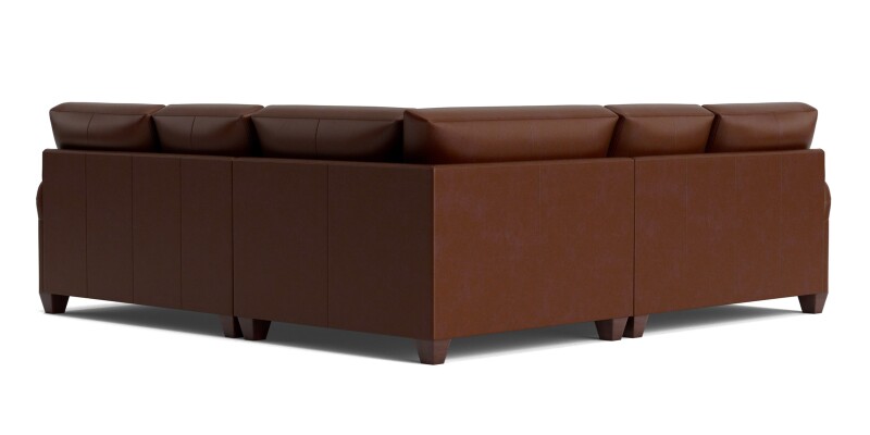 Carolina Leather L-Shaped Roll Arm Sectional 3851LSECTL2KIT61