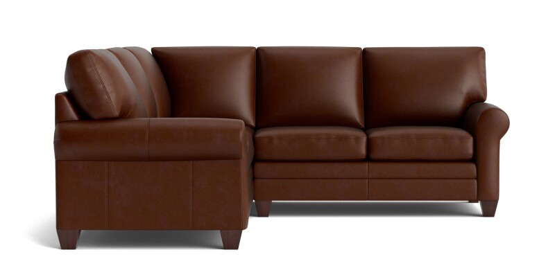 Carolina Leather L-Shaped Roll Arm Sectional 3851LSECTLKIT53