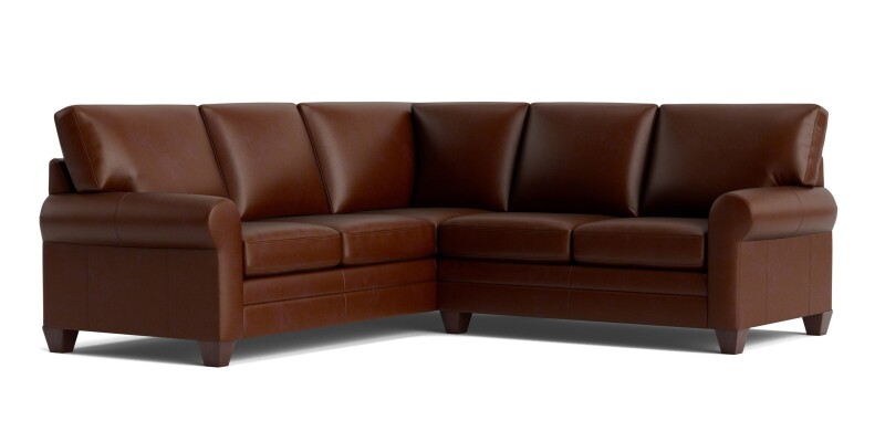 Carolina Leather L-Shaped Roll Arm Sectional 3851LSECTLKIT59