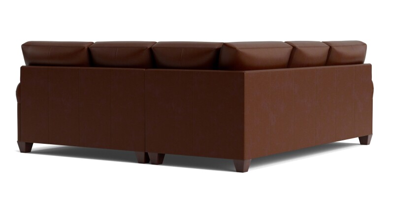 Carolina Leather L-Shaped Roll Arm Sectional 3851LSECTLKIT61