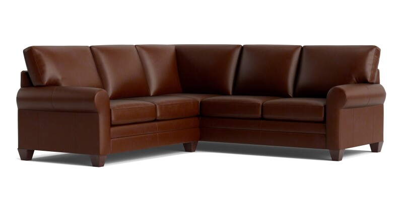 Carolina Leather L-Shaped Roll Arm Sectional 3851LSECTLRKIT59