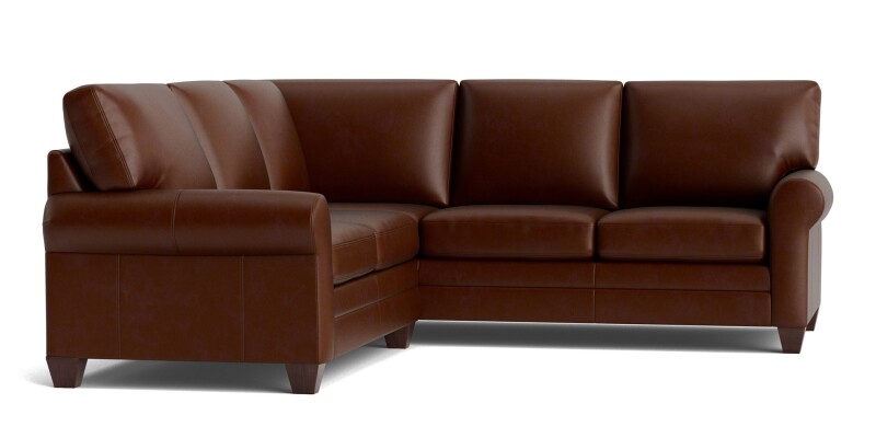 Carolina Leather L-Shaped Roll Arm Sectional 3851LSECTLRKIT60
