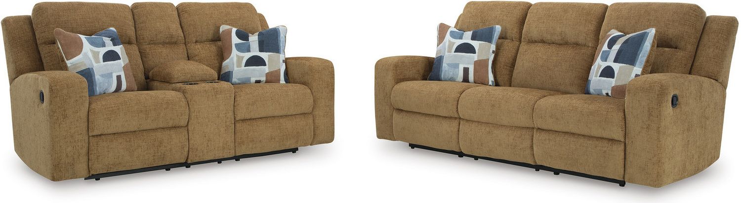 Kanlow Reclining Sofa In Honey 3860588