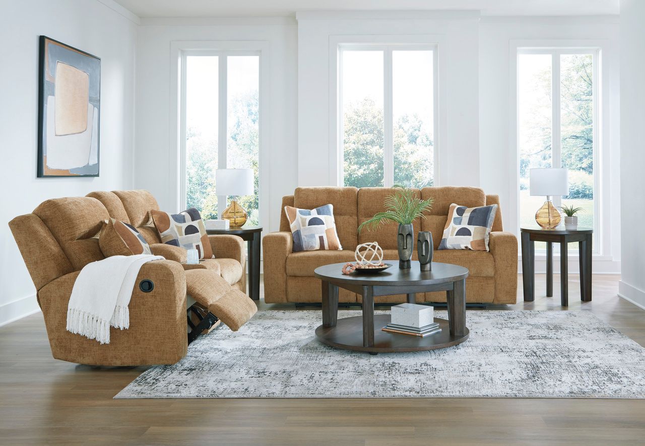 Kanlow Reclining Sofa In Honey 3860588