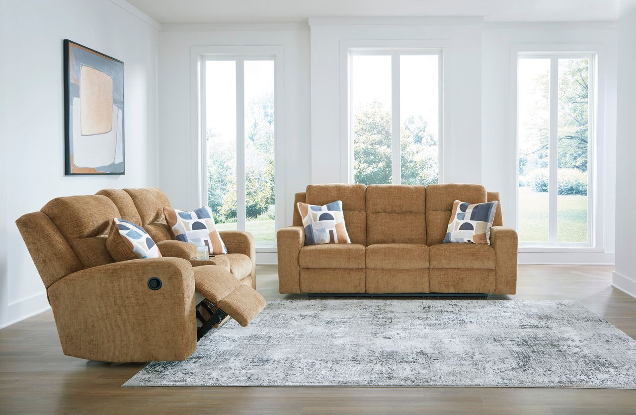 Kanlow Reclining Sofa In Honey 3860588
