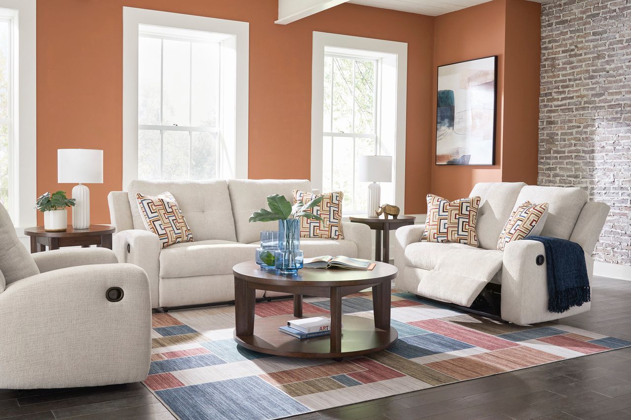 Danum Reclining Sofa In Stone 3880581