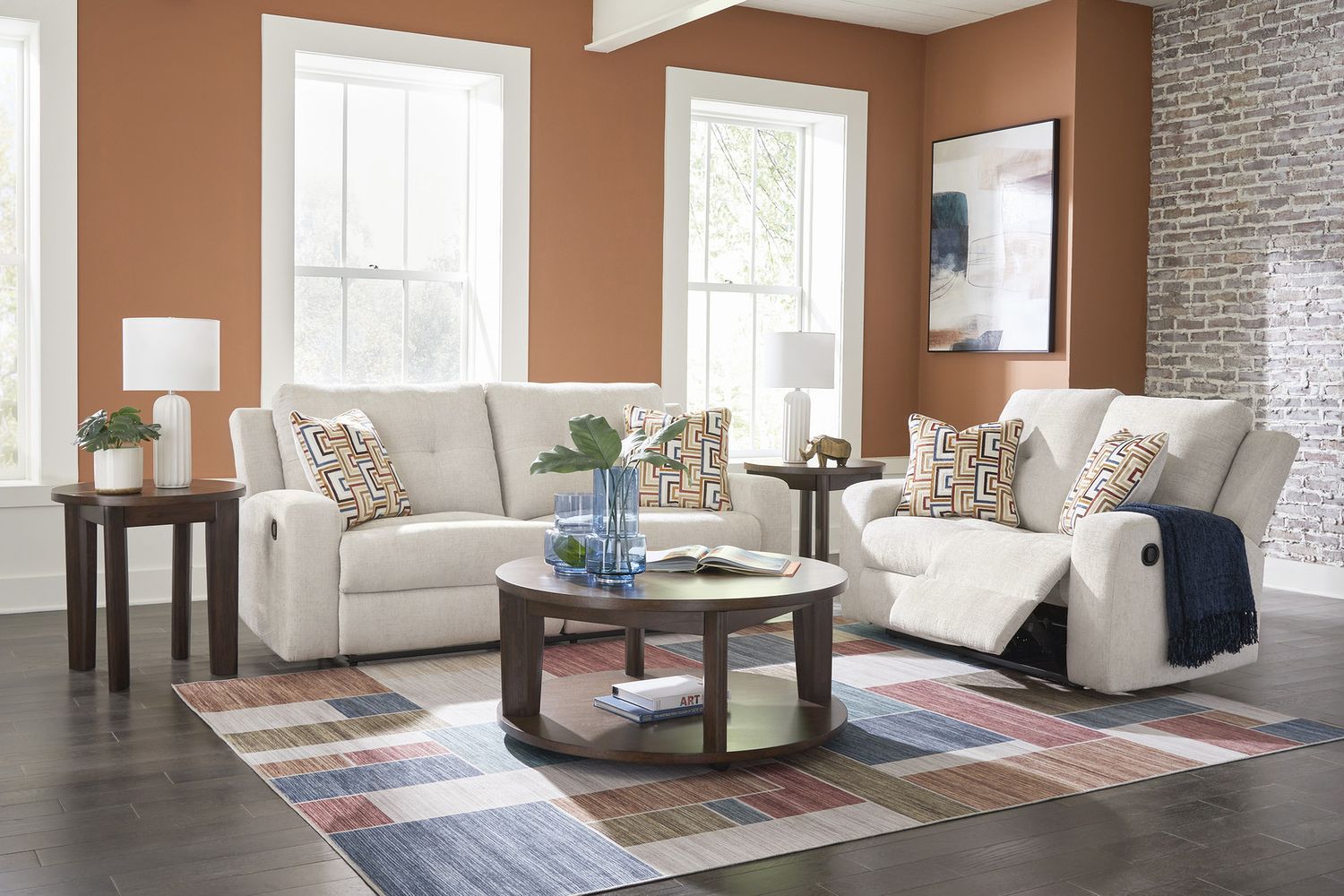 Danum Living Room Set In Stone 38805U1