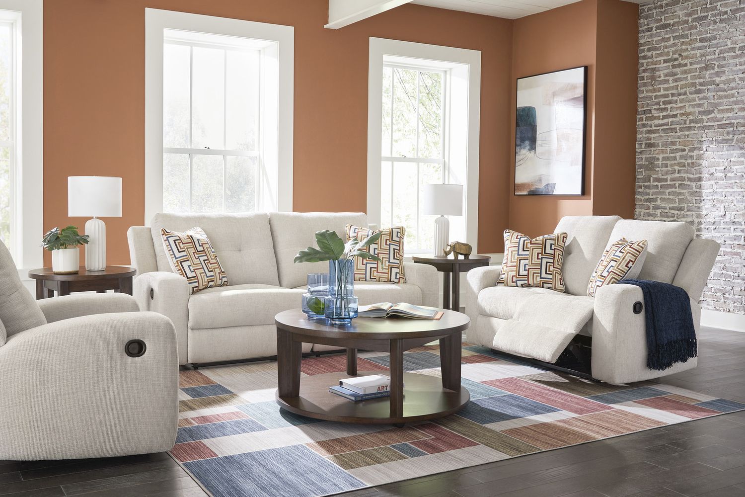 Danum Living Room Set In Stone 38805U1