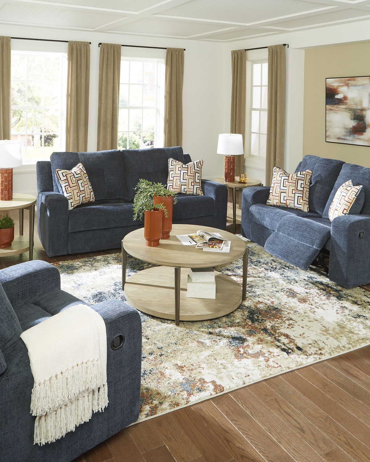 Danum Recliner In Ink 3880629