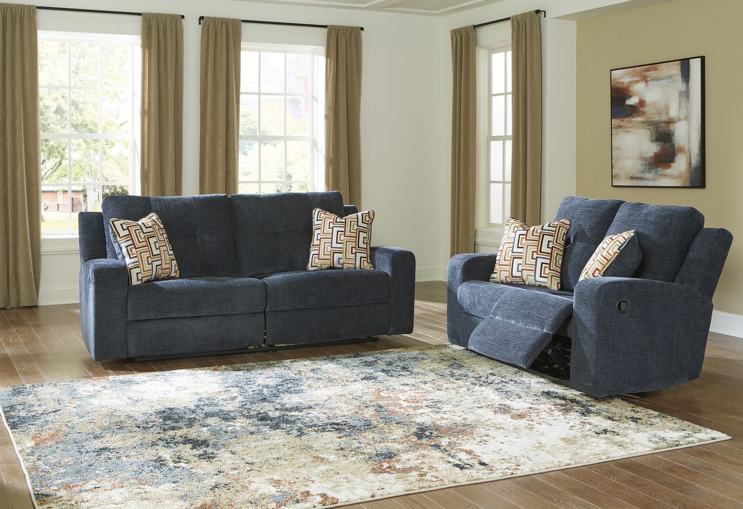 Danum Reclining Sofa In Ink 3880681