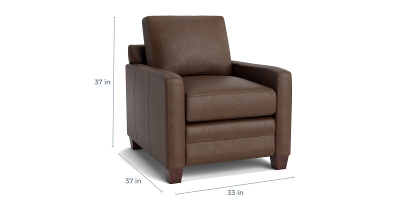 Carolina Leather Track Arm Chair 388512L53