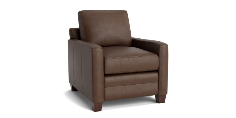 Carolina Leather Track Arm Chair 388512L59