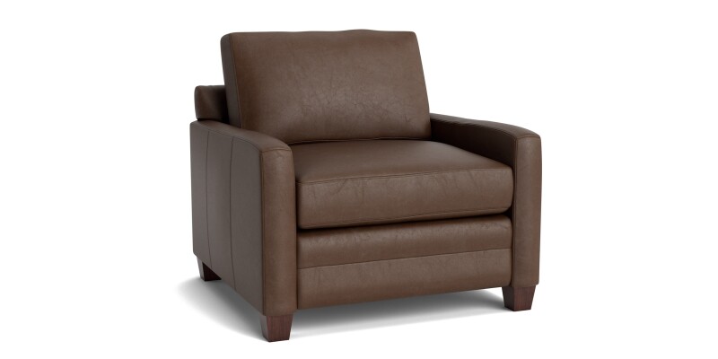 Carolina Leather Track Arm Chair 388518L54