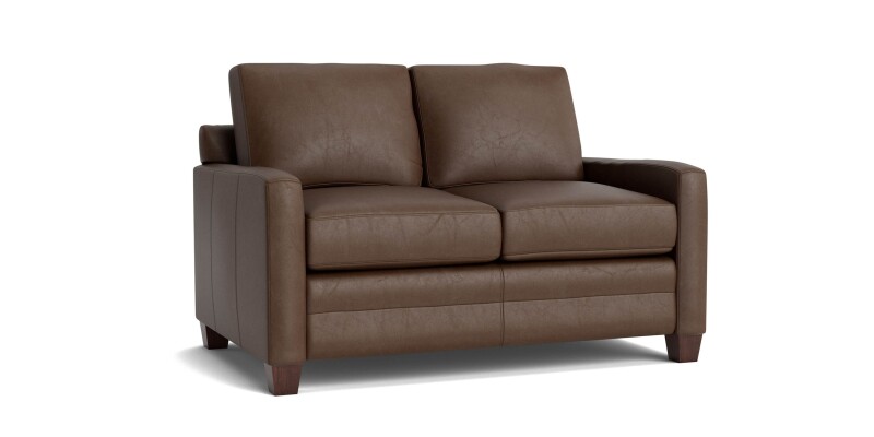 Carolina Leather Track Arm Loveseat 388542L58