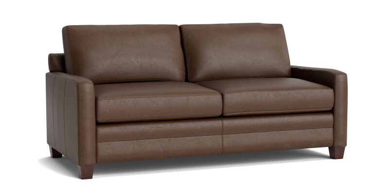 Carolina Leather Track Arm Sofa 388562L60