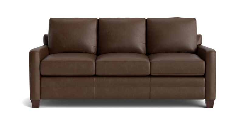 Carolina Leather Track Arm Sofa 38857QL57