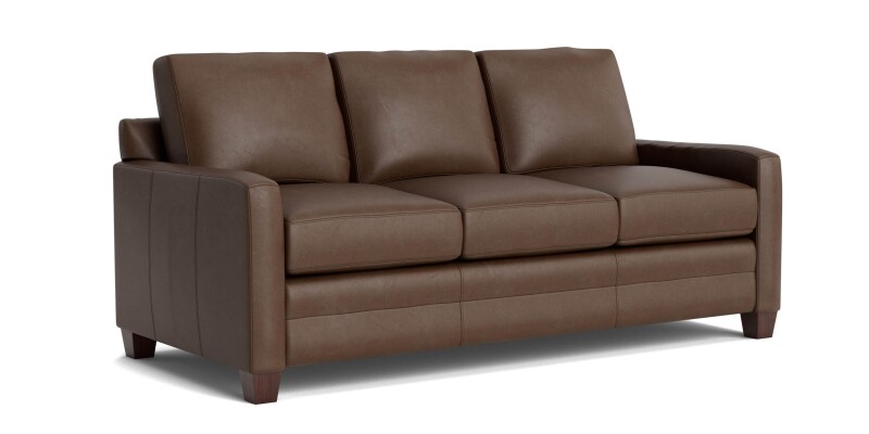 Carolina Leather Track Arm Sofa 38857QL58
