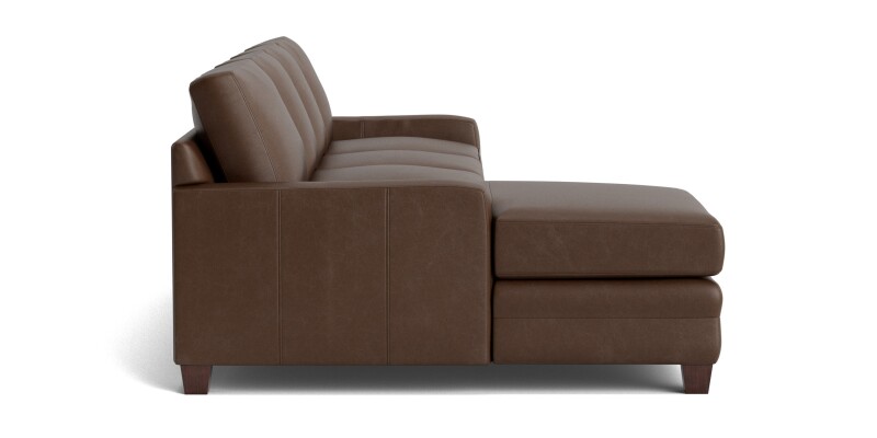 Carolina Leather Track Arm Chaise Sectional 3885LCSECTLLKIT56