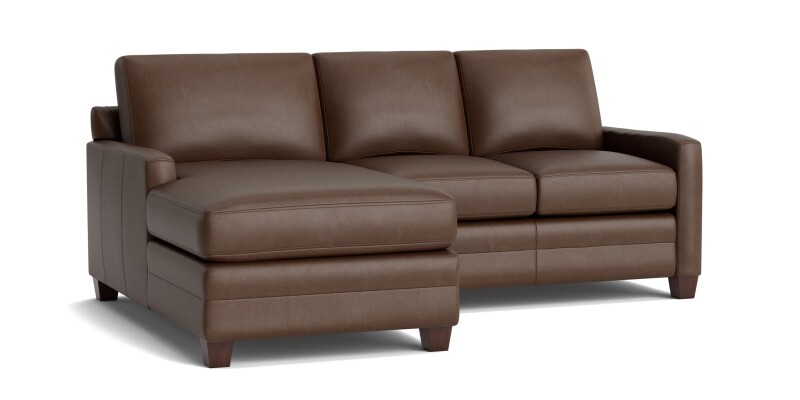 Carolina Leather Track Arm Chaise Sectional 3885LCSECTLSKIT52