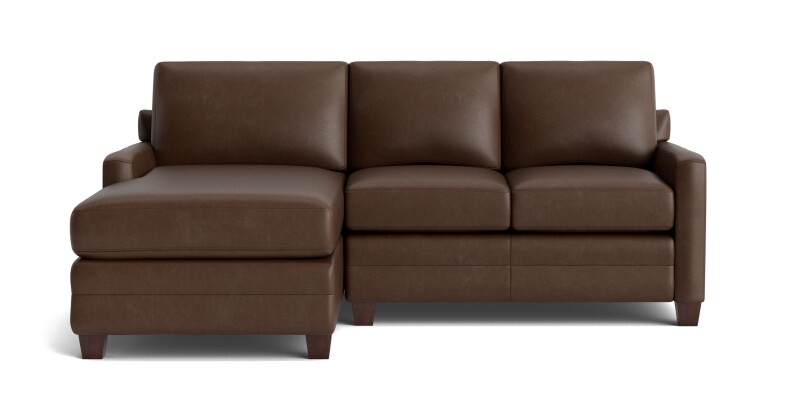 Carolina Leather Track Arm Chaise Sectional 3885LCSECTLSKIT54