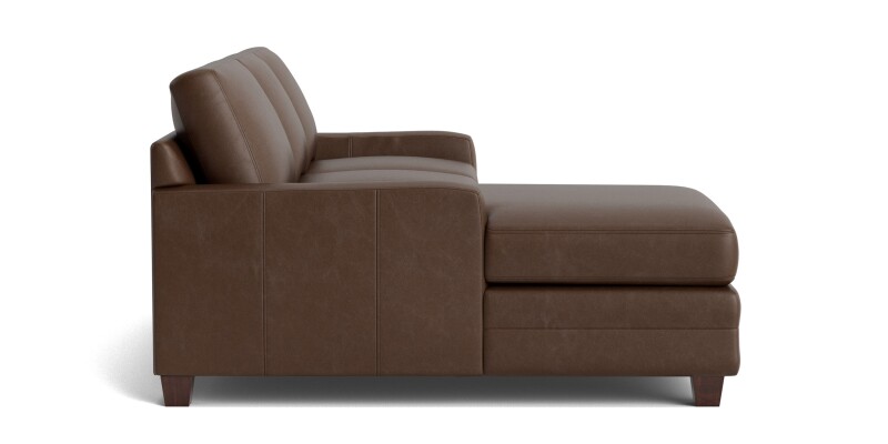 Carolina Leather Track Arm Chaise Sectional 3885LCSECTLSKIT58