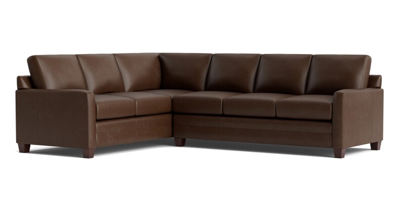 Carolina Leather Track Arm L-Shaped Sectional 3885LLSECTLKIT56