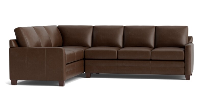 Carolina Leather Track Arm L-Shaped Sectional 3885LLSECTLKIT57