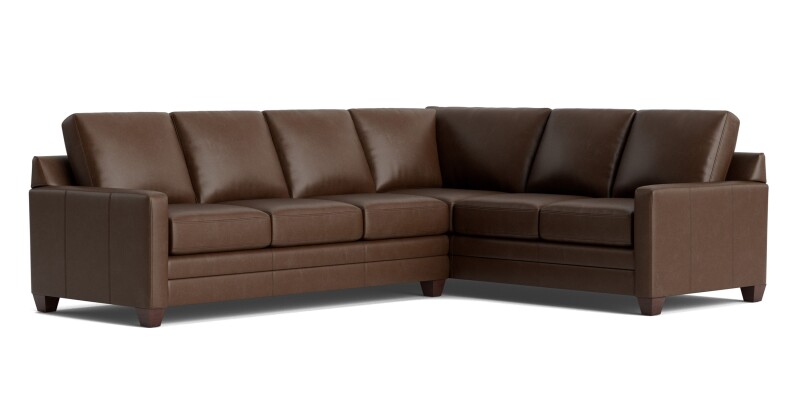 Carolina Leather Track Arm L-Shaped Sectional 3885LLSECTLRKIT53
