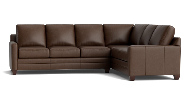 Carolina Leather Track Arm L-Shaped Sectional 3885LLSECTLRKIT58