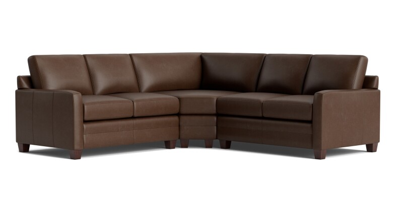 Carolina Leather Track Arm L-Shaped Sectional 3885LSECTL2KIT57