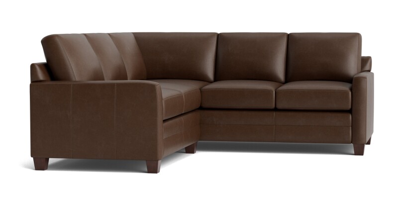 Carolina Leather Track Arm L-Shaped Sectional 3885LSECTLRKIT57