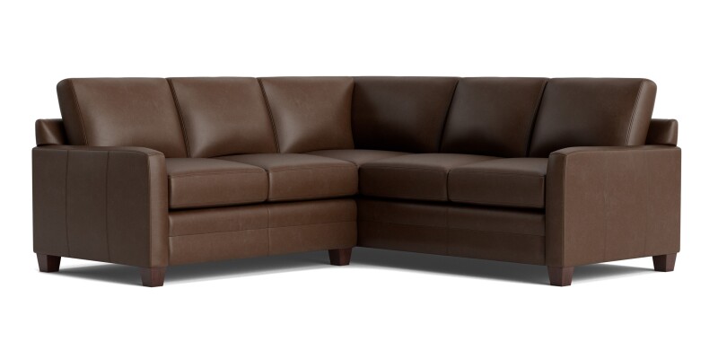 Carolina Leather Track Arm L-Shaped Sectional 3885LSECTLRKIT58