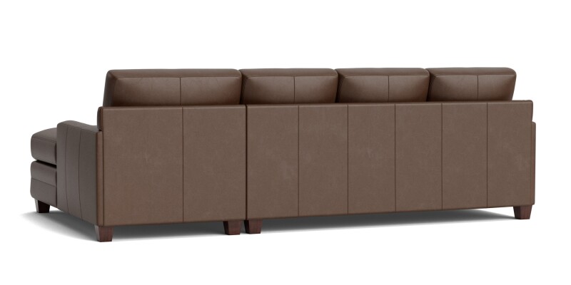 Carolina Leather Track Arm Chaise Sectional 3885RCSECTLLKIT54