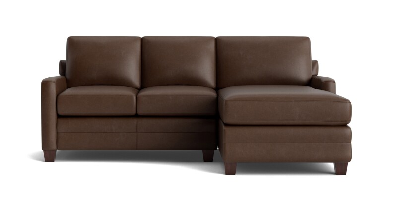 Carolina Leather Track Arm Chaise Sectional 3885RCSECTLSKIT55