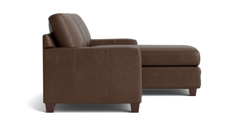 Carolina Leather Track Arm Chaise Sectional 3885RCSECTLSKIT58