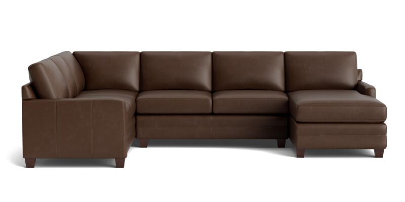 Carolina Leather Track Arm U-Shaped Sectional 3885USECTLKIT56