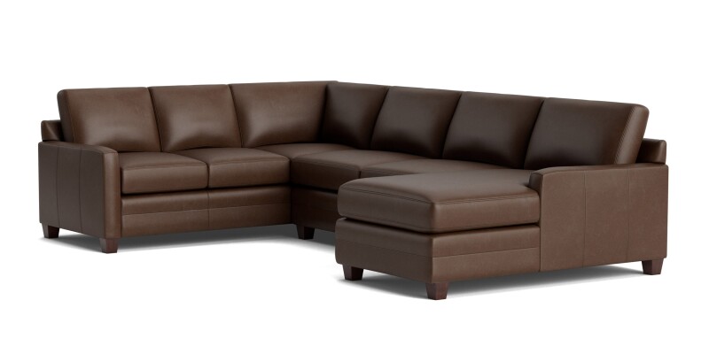 Carolina Leather Track Arm U-Shaped Sectional 3885USECTLKIT61