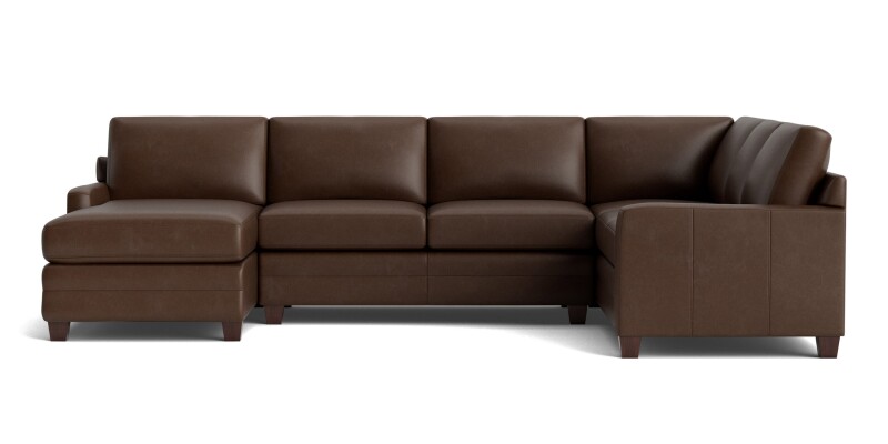 Carolina Leather Track Arm U-Shaped Sectional 3885USECTLRKIT52