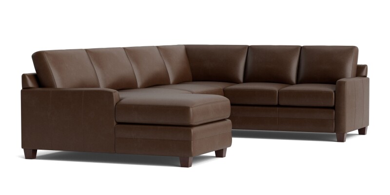 Carolina Leather Track Arm U-Shaped Sectional 3885USECTLRKIT58